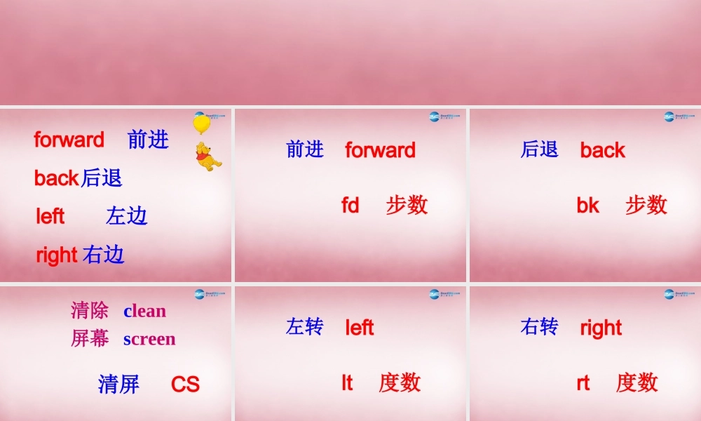 六年级信息技术上册 第4课 小海龟的美术社课件1 辽师大版（三起）