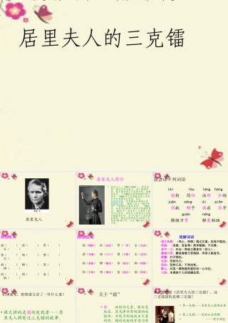 五年级语文下册 第3单元 14《居里夫人的三克镭》课件1 语文S版-语文S版小学五年级下册语文课件