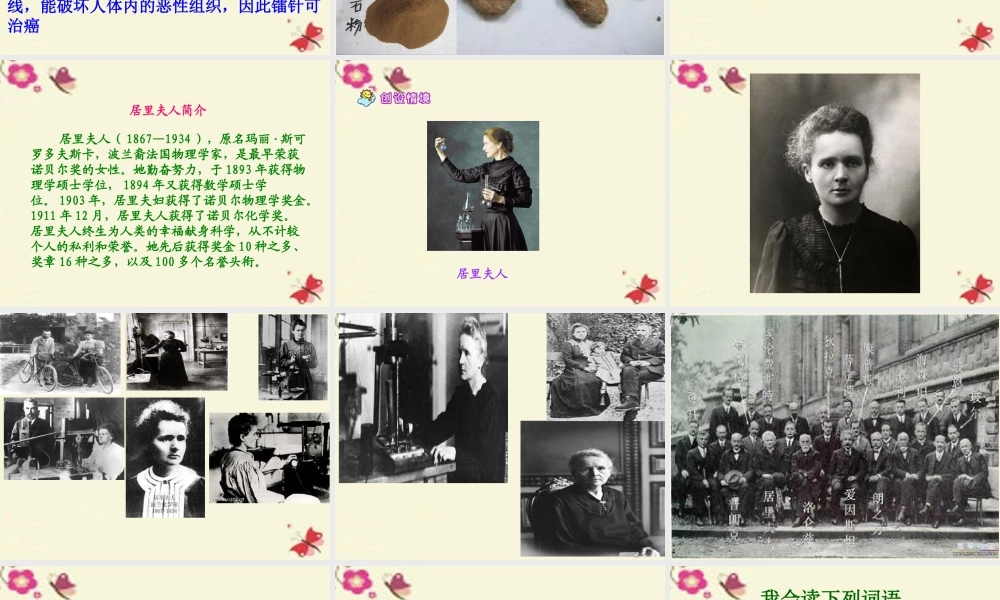 五年级语文下册 第3单元 14《居里夫人的三克镭》课件2 语文S版-语文S版小学五年级下册语文课件