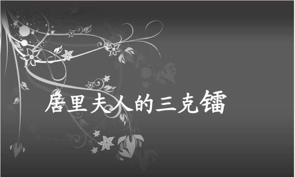 五年级语文下册 第3单元 14《居里夫人的三克镭》课件4 语文S版-语文S版小学五年级下册语文课件