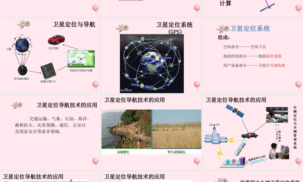 六年级信息技术上册 第9课《智能导航——卫星定位导航》课件1 苏科版-苏科版小学六年级上册信息技术课件
