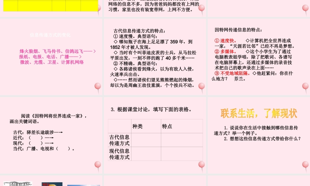 五年级语文下册 第六组《信息传递改变着我们的生活》教学课件1 新人教版-新人教版小学五年级下册语文课件