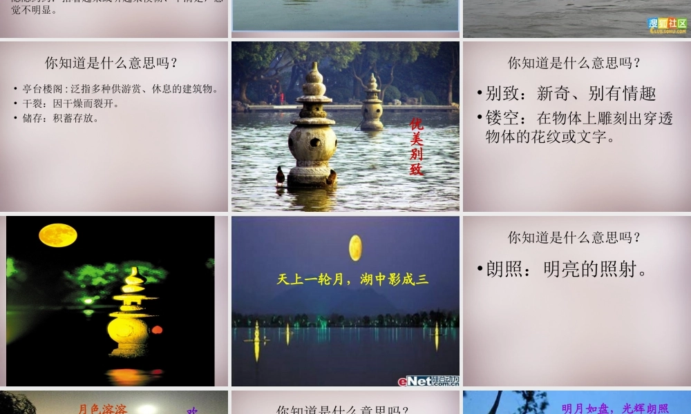 五年级语文上册《美丽的“三潭印月”》课件2 语文A版-语文A版小学五年级上册语文课件