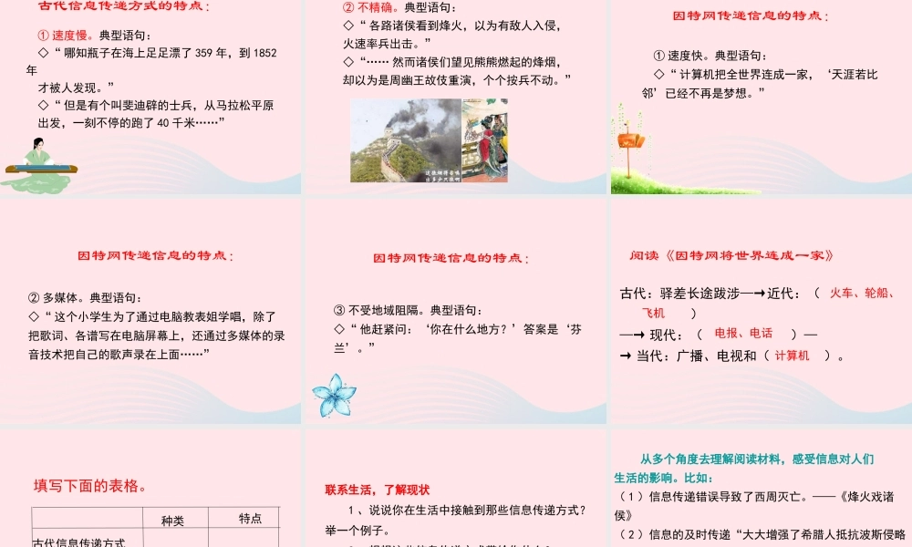 五年级语文下册 第六组《综合性学习：走进信息世界》教学课件2 新人教版-新人教版小学五年级下册语文课件