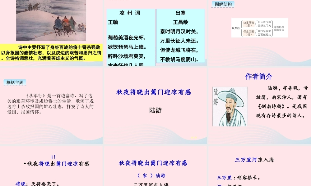 五年级语文下册 第四单元 9 古诗三首教学课件 新人教版-新人教版小学五年级下册语文课件