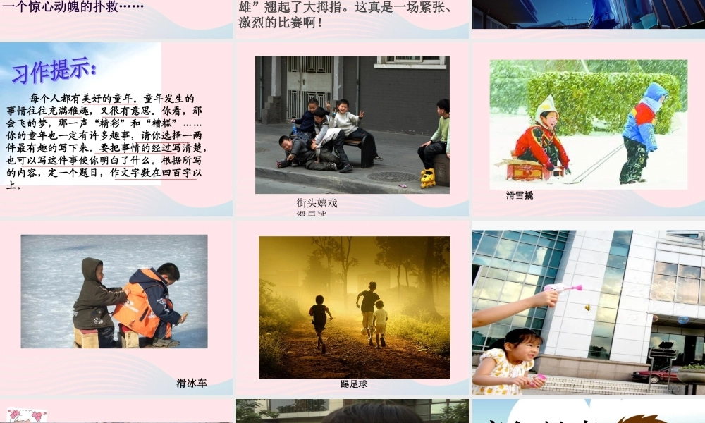 五年级语文下册 习趣事课件2 新人教版-新人教级下册语文课件