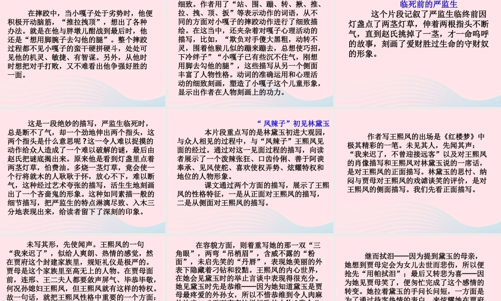 五年级语文下册 第七组 22 人物描写一组教学课件 新人教版-新人教版小学五年级下册语文课件