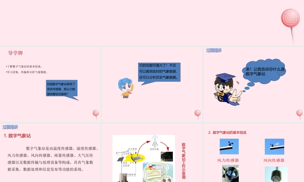 六年级信息技术上册 第12课《气象分析——数字气象站》课件 苏科版-苏科版小学六年级上册信息技术课件