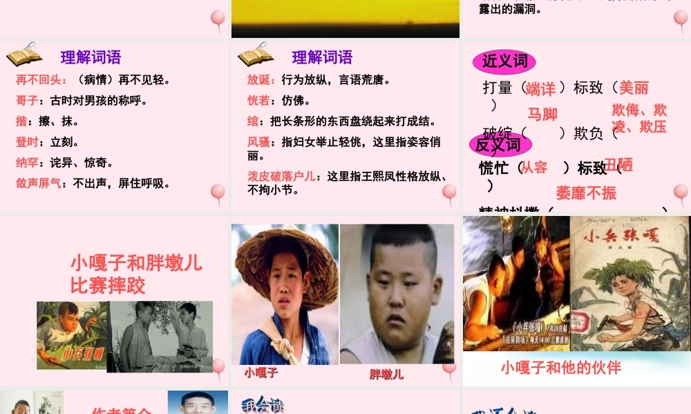 五年级语文下册 第七组 22《人物描写一组》课堂教学课件1 新人教版-新人教版小学五年级下册语文课件