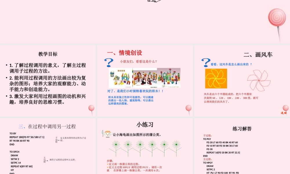 六年级信息技术上册 第二单元 简单的Logo过程 第7课《编辑Logo过程》课件2 新人教版（三起）-新人教版小学六年级上册信息技术课件