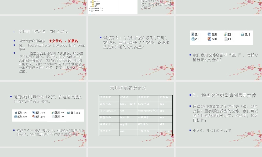 六年级信息技术上册 第二课《再探磁盘和文件夹的秘密》课件 川教版-川教版小学六年级上册信息技术课件