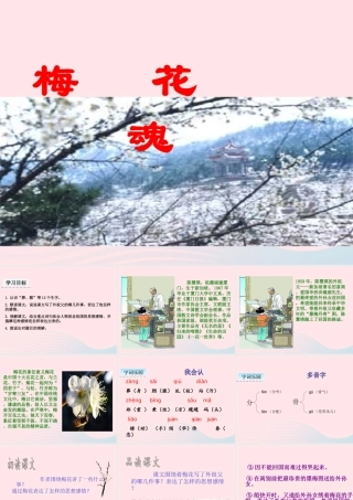 五年级语文下册 第一单元 4 梅花魂教学课件 新人教版-新人教版小学五年级下册语文课件