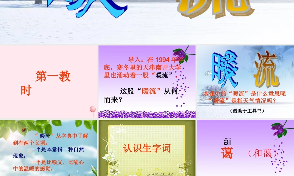 五年级语文下册 第一单元 第2课《暖流》课件1 苏教版-苏教版小学五年级下册语文课件