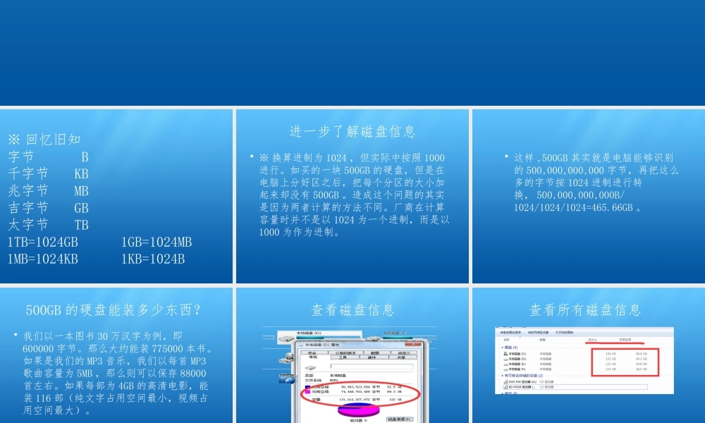 六年级信息技术上册 第一课《刺探磁盘和文件夹的秘密》课件2 川教版-川教版小学六年级上册信息技术课件