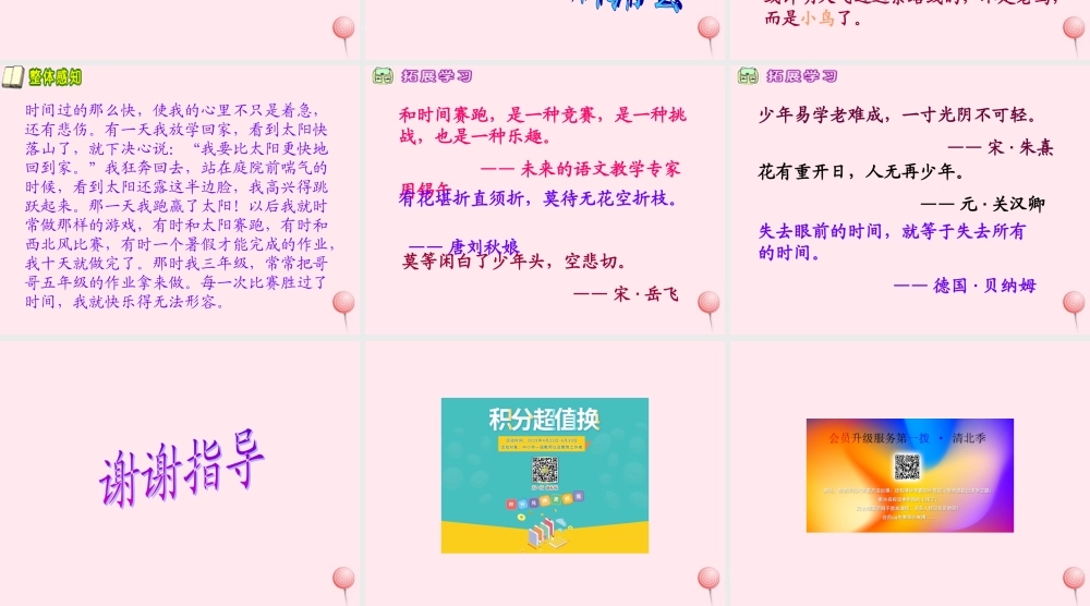 五年级语文下册 第四单元 第16课《与时间赛跑》课件 西师大版-西师大版小学五年级下册语文课件