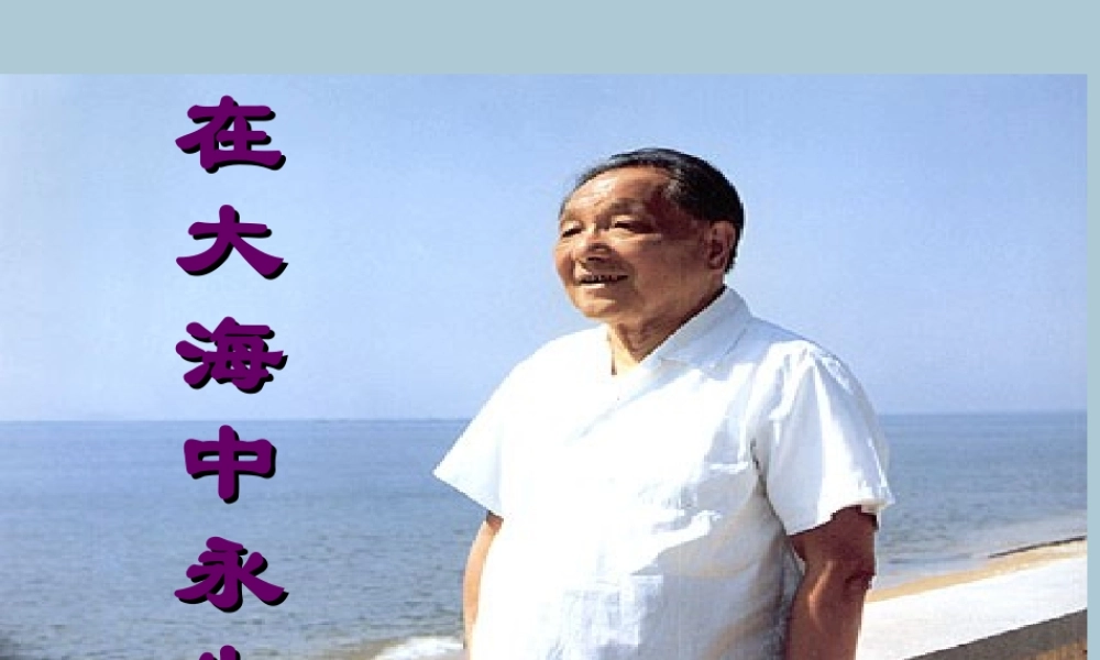 五年级语文上册 第四单元 13 在大海中永生教学课件 苏教版-苏教版小学五年级上册语文课件