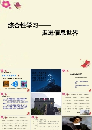 五年级语文下册 习作六《走进信息世界》课件7 新人教版-新人教版小学五年级下册语文课件