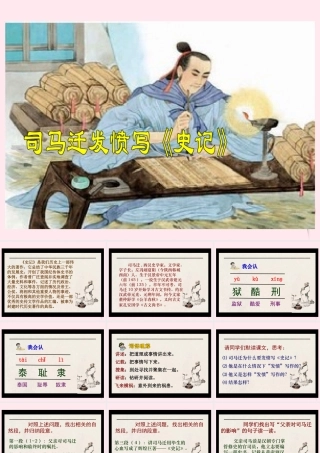 五年级语文下册 第三单元 第12课《司马迁发愤写史记》课件2 苏教版-苏教版小学五年级下册语文课件