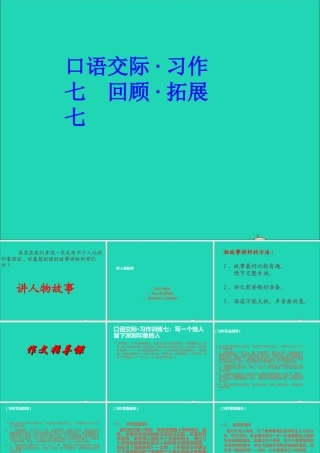 五年级语文下册 习作七 讲人物故事课件 新人教版-新人教版小学五年级下册语文课件