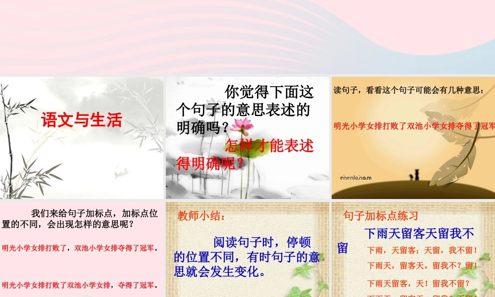 五年级语文下册 第四单元练习课件 苏教版-苏教版小学五年级下册语文课件