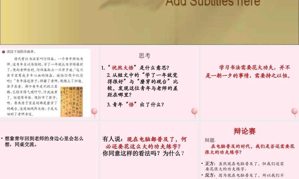 五年级语文下册 第三单元练习课件 苏教版-苏教版小学五年级下册语文课件