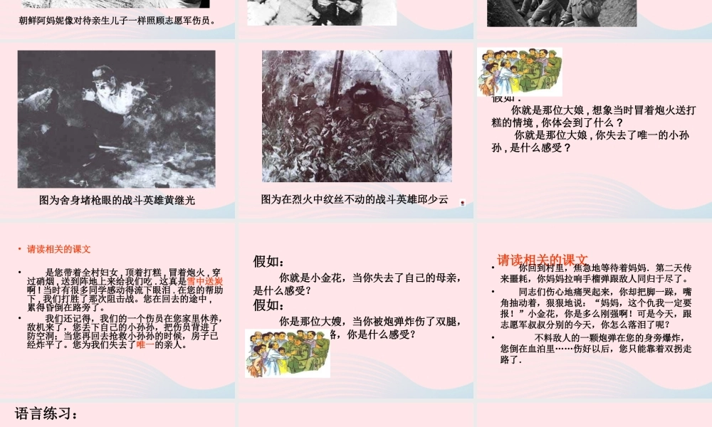 五年级语文下册 第四组 14 再见了，亲人课件4 新人教版-新人教版小学五年级下册语文课件