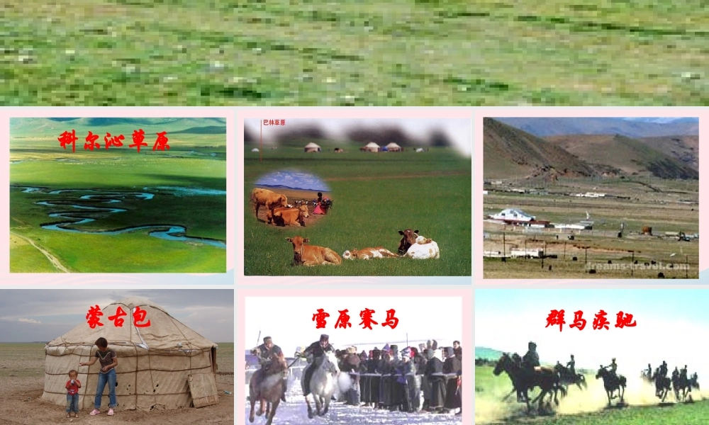 五年级语文下册 第一组 1《草原》课堂教学课件2 新人教版-新人教版小学五年级下册语文课件