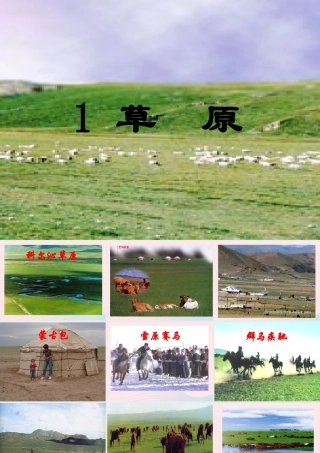 五年级语文下册 第一组 1《草原》课堂教学课件2 新人教版-新人教版小学五年级下册语文课件