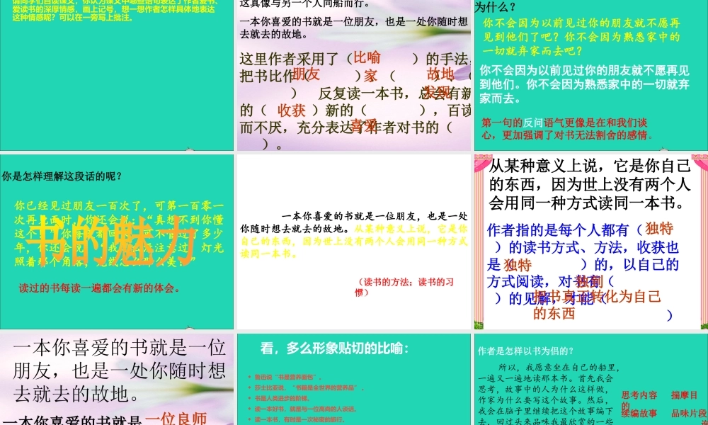 五年级语文下册 2《书》走遍天下书为侣课件2 北师大版-北师大版小学五年级下册语文课件