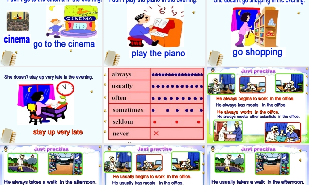 人教新版小学英语六年级上册第二单元课件Revision