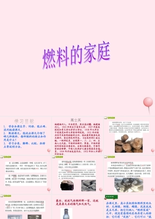 五年级语文下册 第五单元 第19课《燃料的家庭》课件 西师大版-西师大版小学五年级下册语文课件