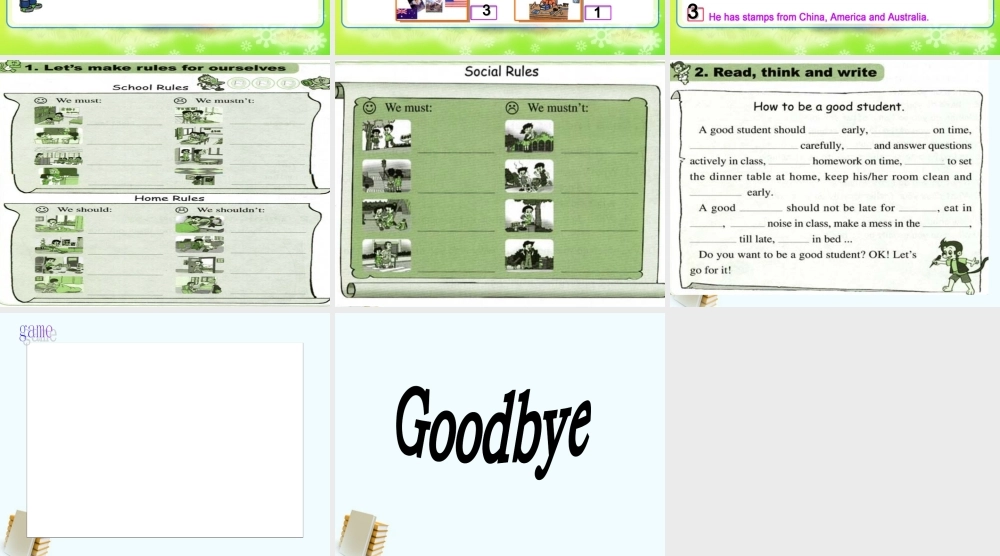 人教新版小学英语六年级上册课件Fun Time1 part1