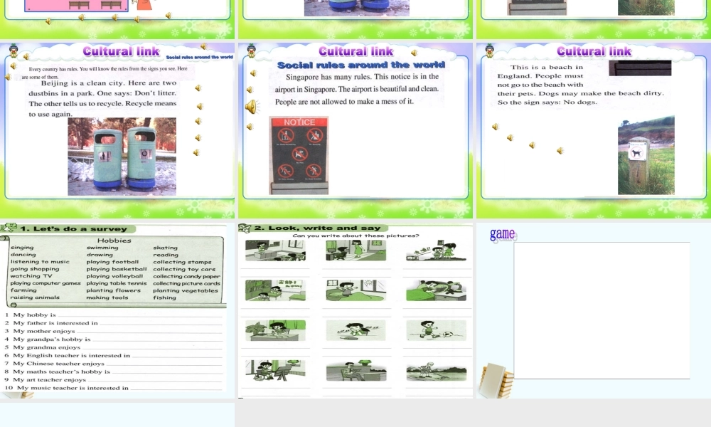 人教新版小学英语六年级上册课件Fun Time1 part3