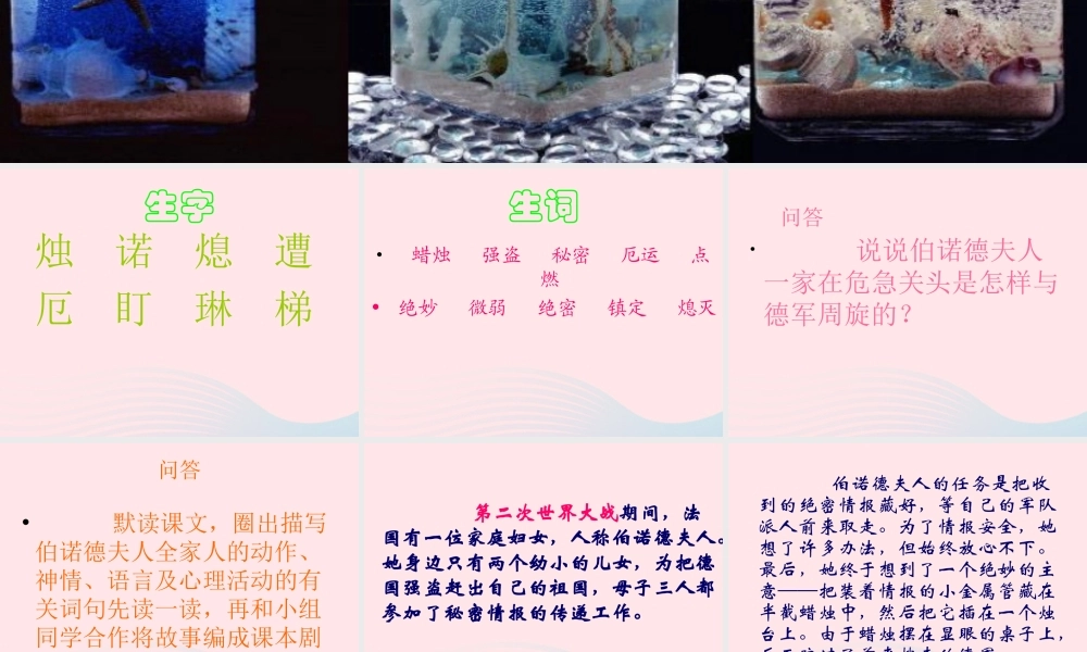 五年级语文下册 第三组 12 半截蜡烛课件1 新人教版-新人教版小学五年级下册语文课件