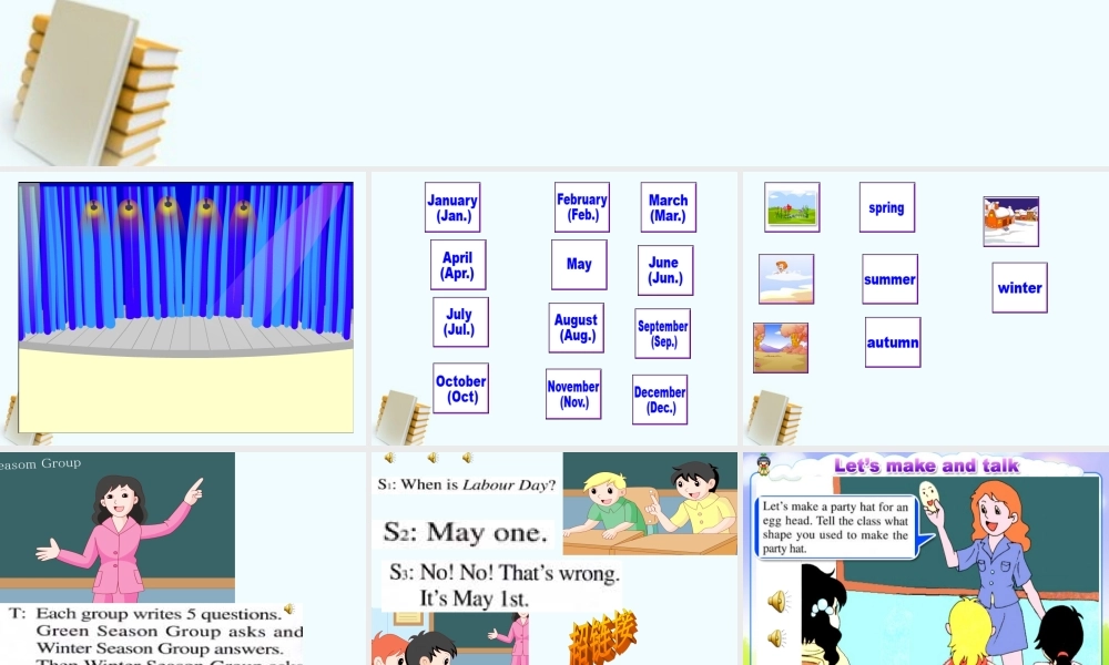 人教新版小学英语六年级上册课件FunTime2 Part2