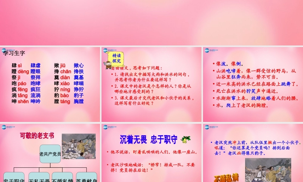 五年级语文下册 16.桥教学课件 新人教版-新人教版小学五年级下册语文课件