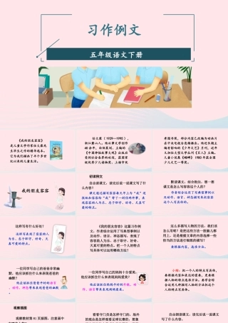 五年级语文下册 第五单元《习作例文》配套课件 新人教版-新人教版小学五年级下册语文课件