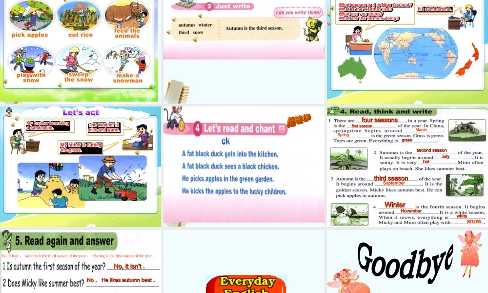 人教新版小学英语六年级上册课件Lesson36