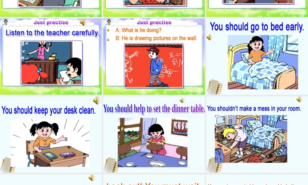 人教新版小学英语六年级上册课件第一单元Revision