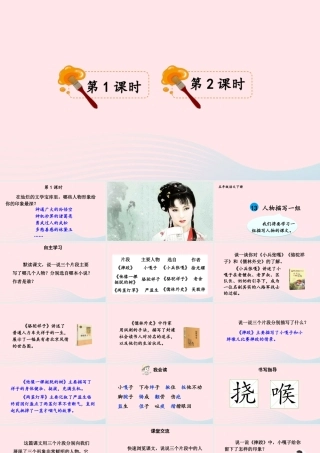 五年级语文下册 第五单元 13《人物描写一组》配套课件 新人教版-新人教版小学五年级下册语文课件