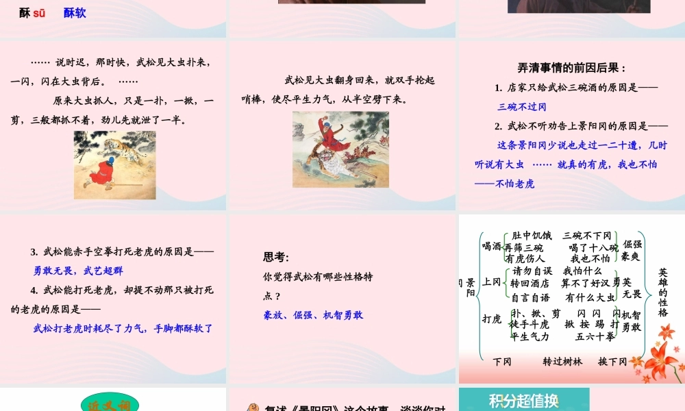 五年级语文下册 第五组 20 景阳冈教学课件1 新人教版-新人教版小学五年级下册语文课件