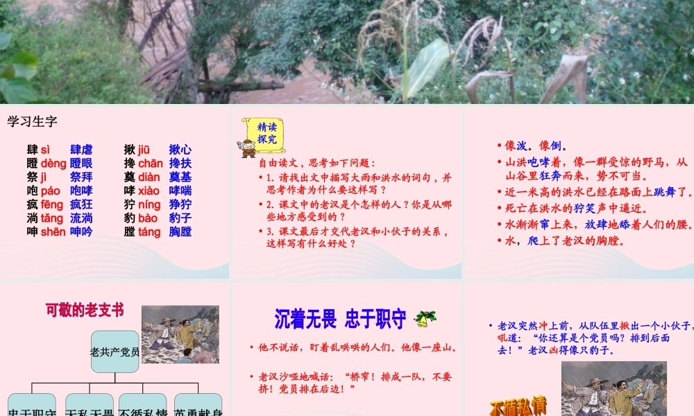 五年级语文下册 第四组 16 桥教学课件1 新人教版-新人教版小学五年级下册语文课件