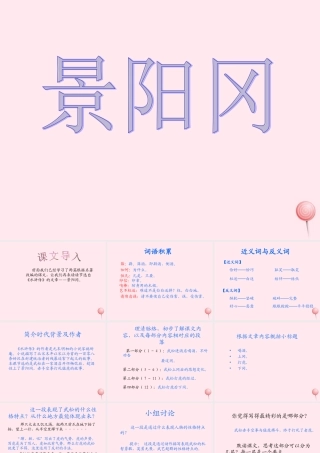 五年级语文下册 第五组 20《景阳冈》课堂教学课件3 新人教版-新人教版小学五年级下册语文课件