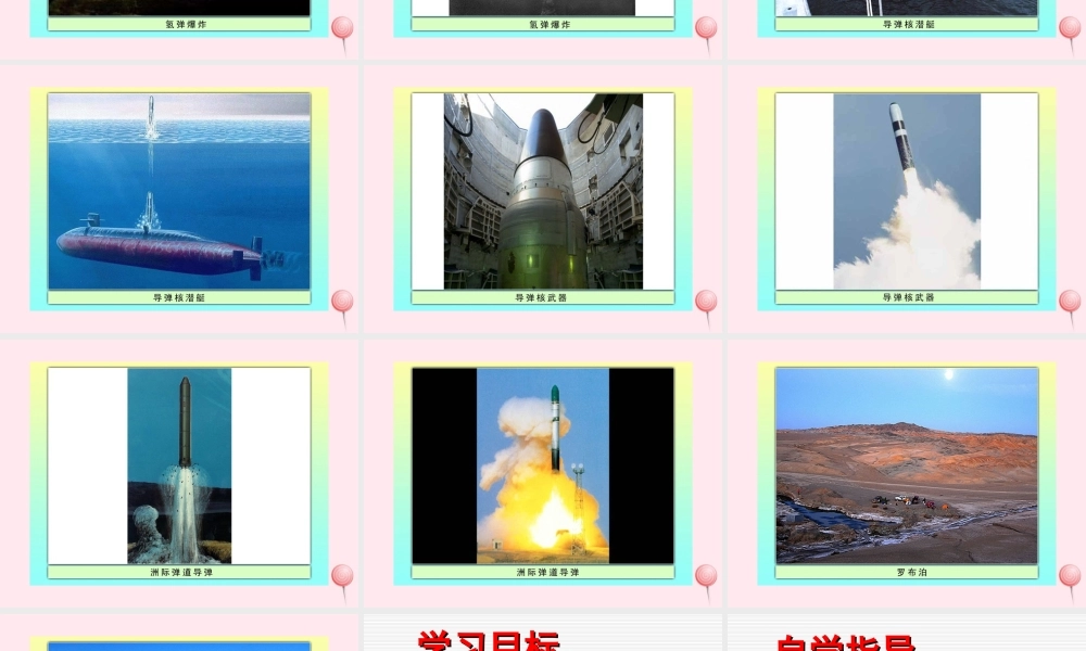 五年级语文下册《大漠升起蘑菇云》教学课件 教科版