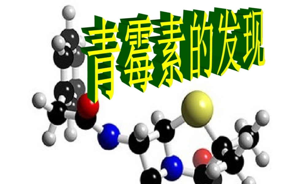 五年级语文下册《青霉素的发现》教学课件（简要参考） 教科版