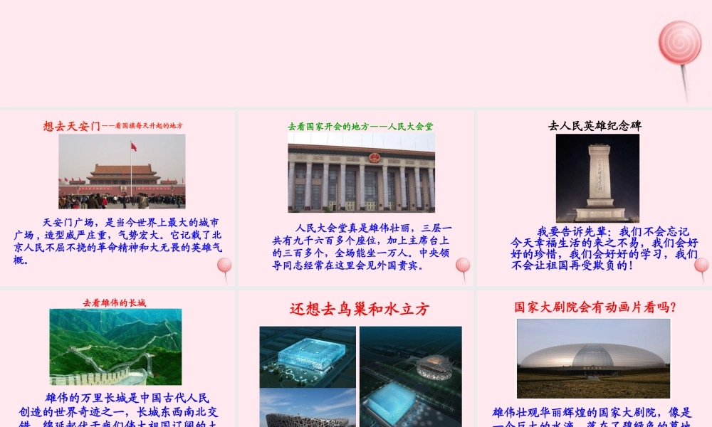 五年级语文下册《真想去北京》教学课件 教科版-教科版小学五年级下册语文课件