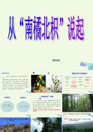 六年级科学上册 1.2 从南橘北枳说起课件2 湘教版-湘教版小学六年级上册自然科学课件