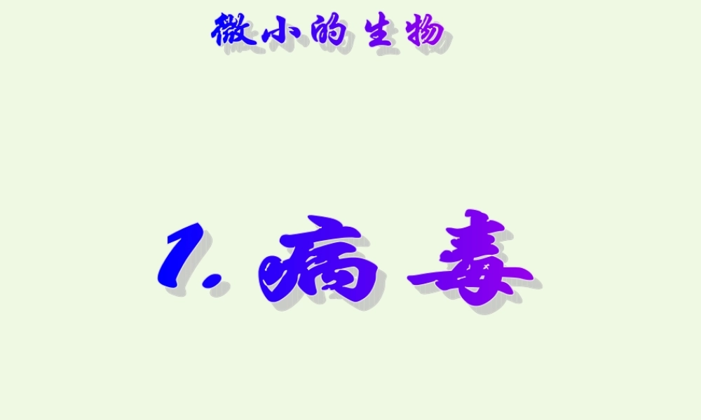 六年级科学上册 病毒课件4 青岛版-青岛版小学六年级上册自然科学课件