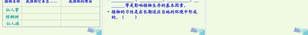 六年级科学上册 1.2 从南橘北枳说起课件3 湘教版-湘教版小学六年级上册自然科学课件