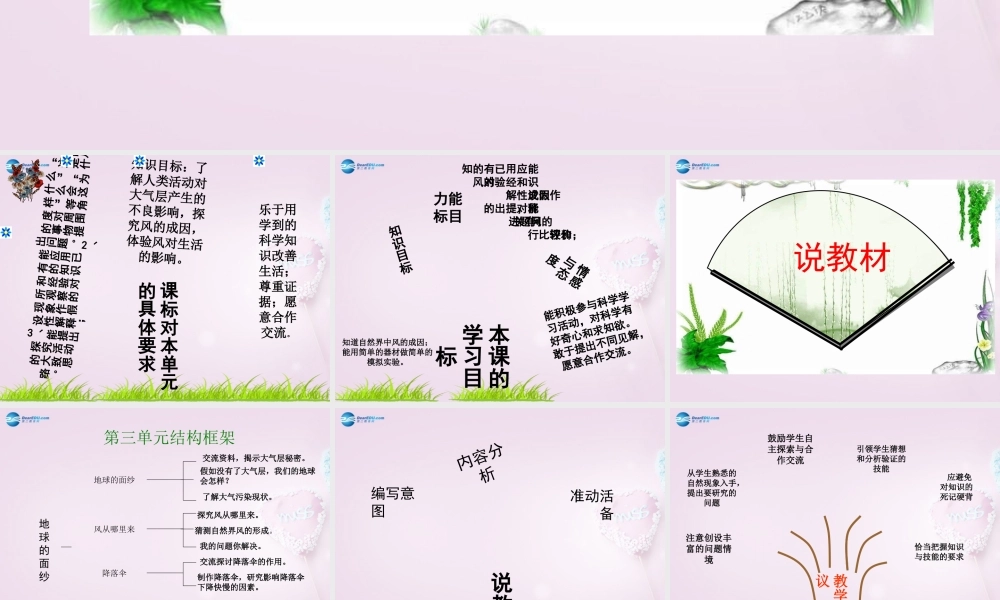 六年级科学下册《风从哪里来》课件5 青岛版